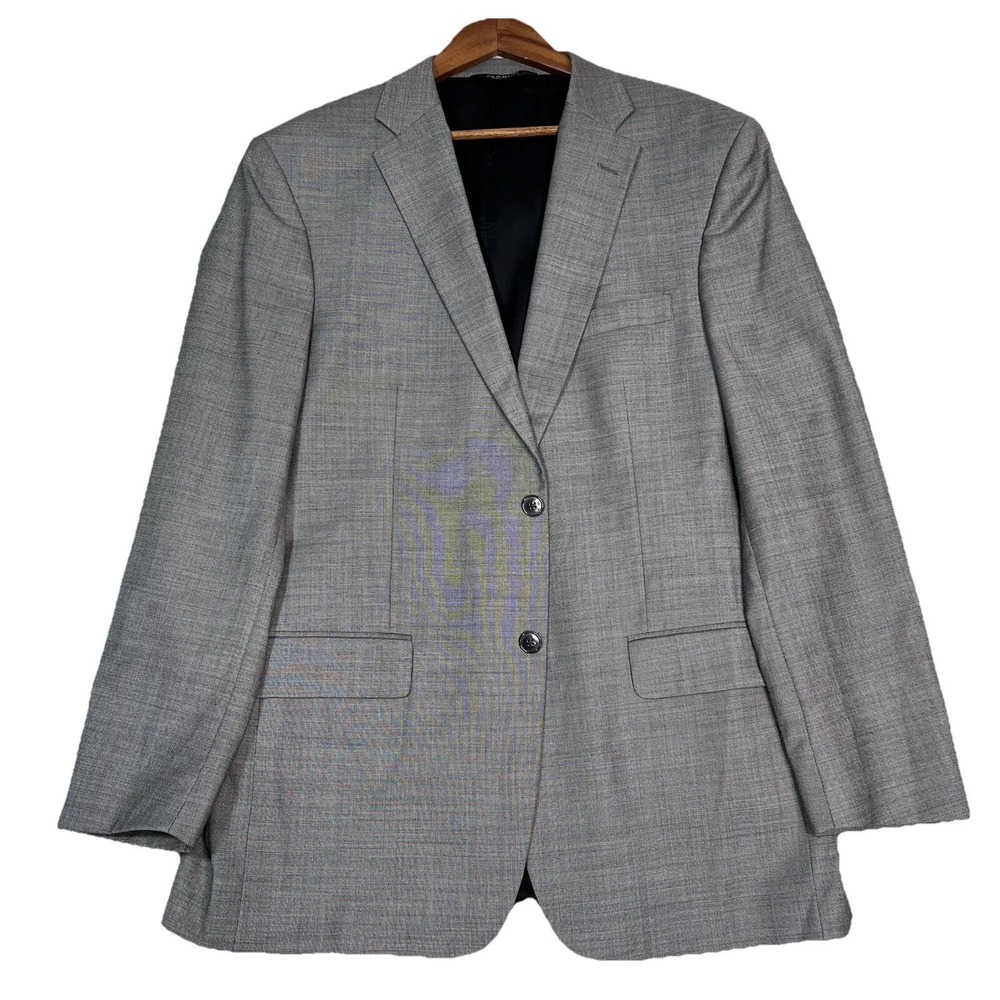 Jos A Bank Sport Coat Mens 44 Long Travelers Collection Tailored Fit Gray Wool